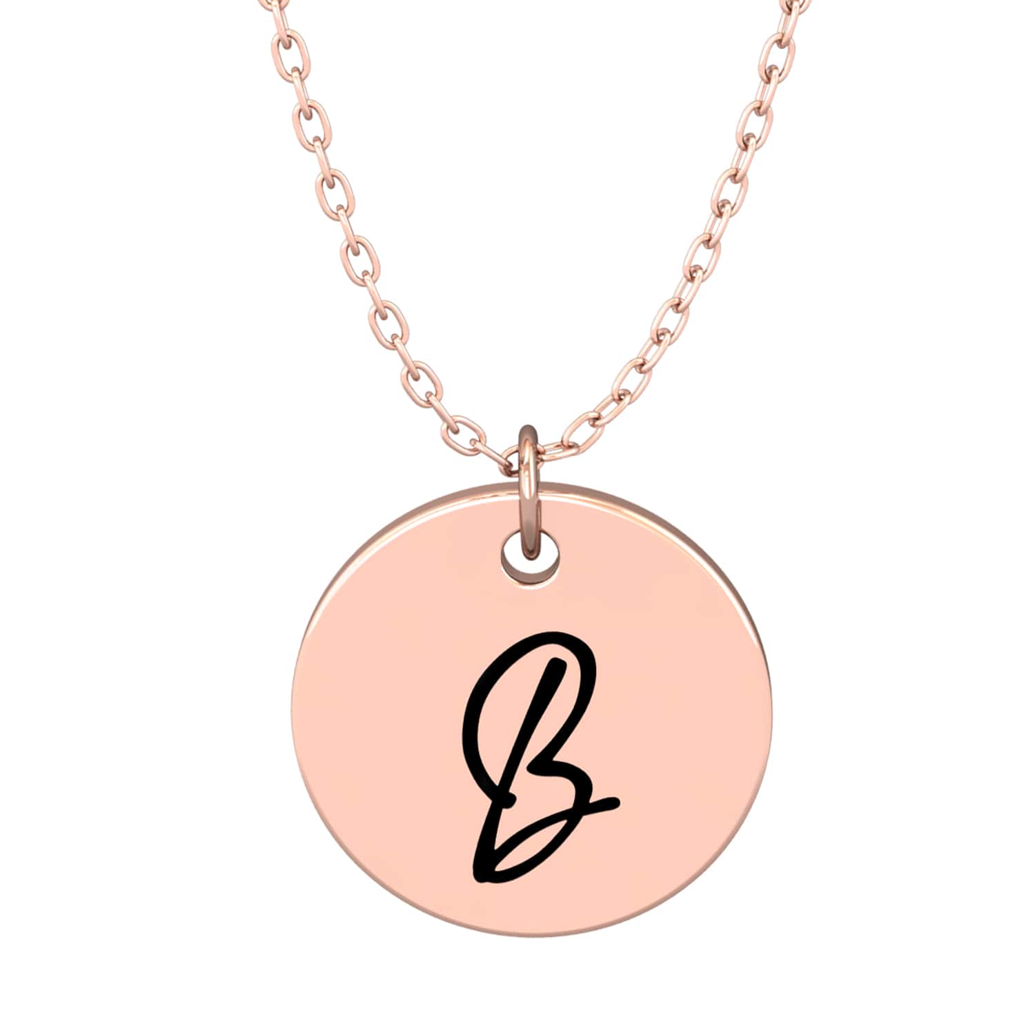 Engravable letter necklace - Engel-Kette