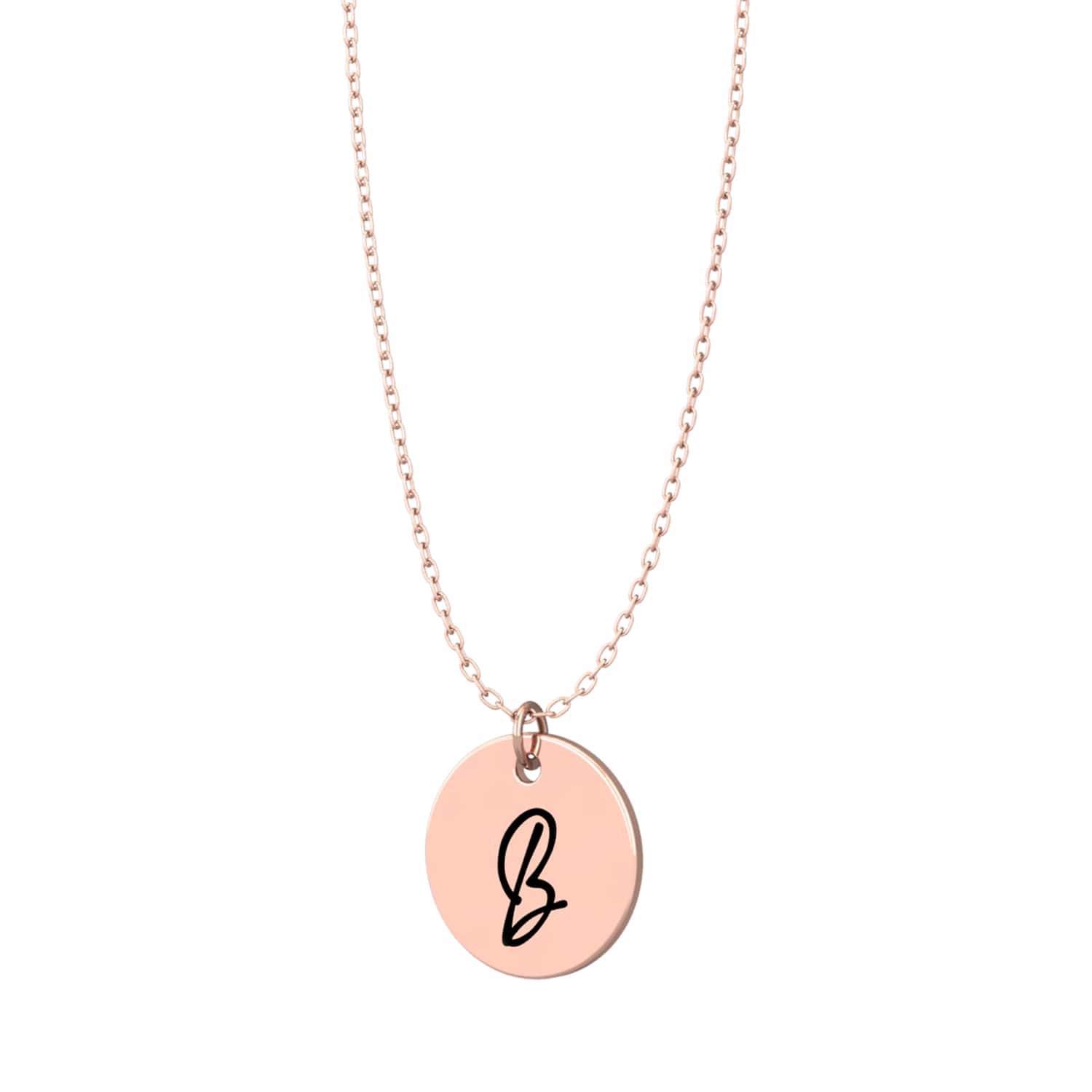 Engravable letter necklace - Engel-Kette