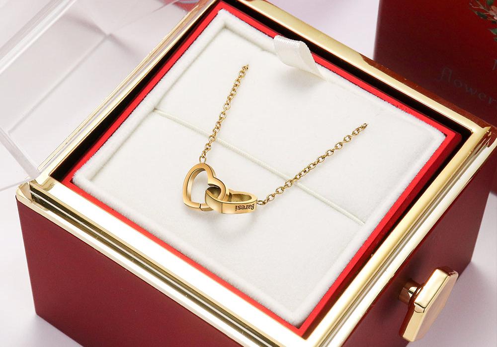 Rotating Rose Box - Engel-Kette