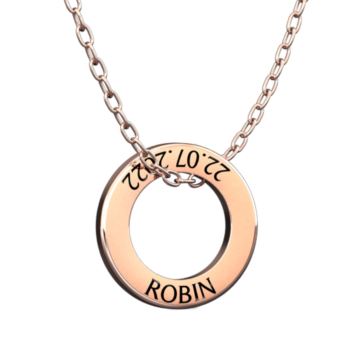 Ringe mit Name und Datum