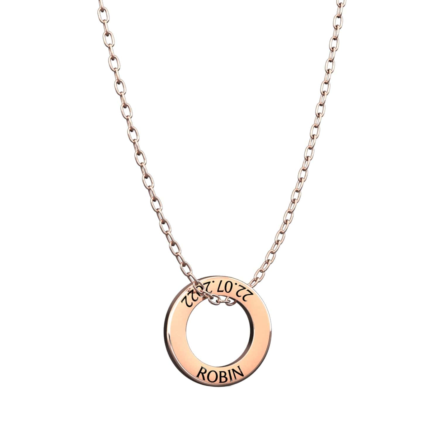 Ringe mit Name und Datum