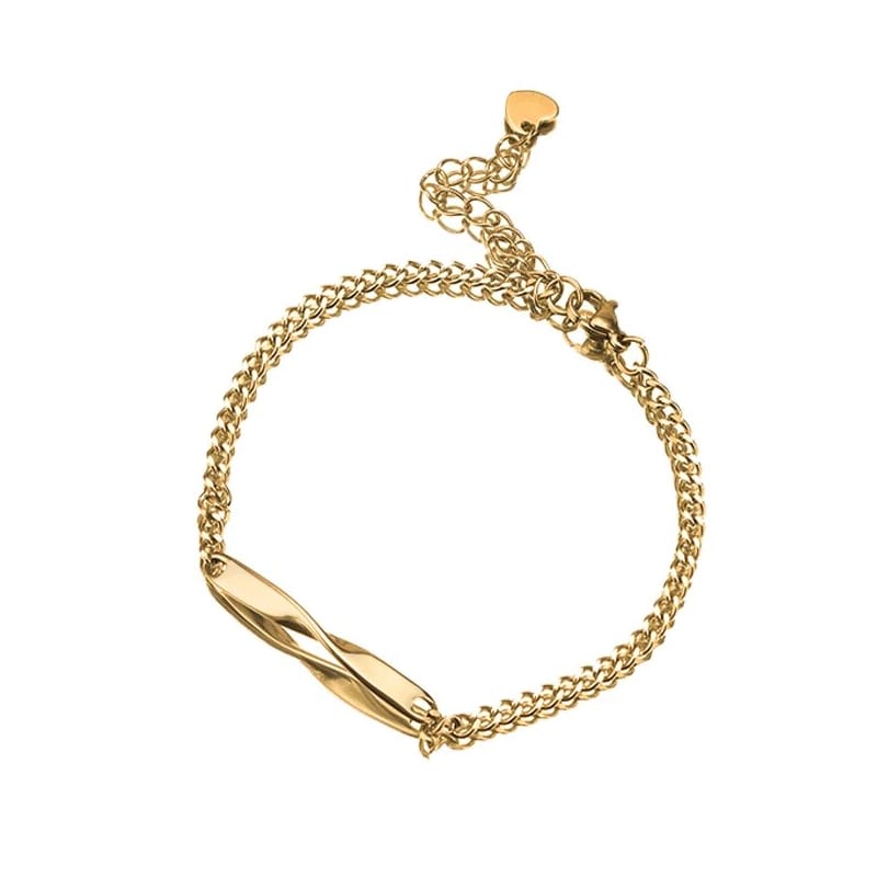 Twisted bracelet with engraving - Engel-Kette
