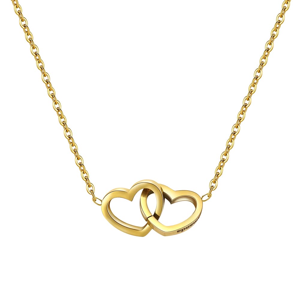 Linked heart necklace - Engel-Kette