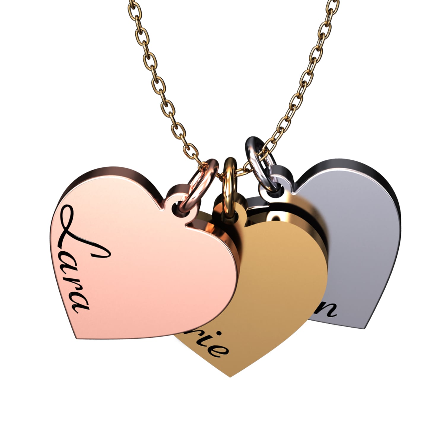 Engravable heart necklace - Engel-Kette
