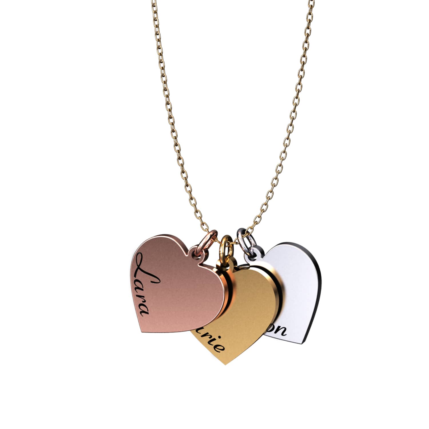 Engravable heart necklace - Engel-Kette