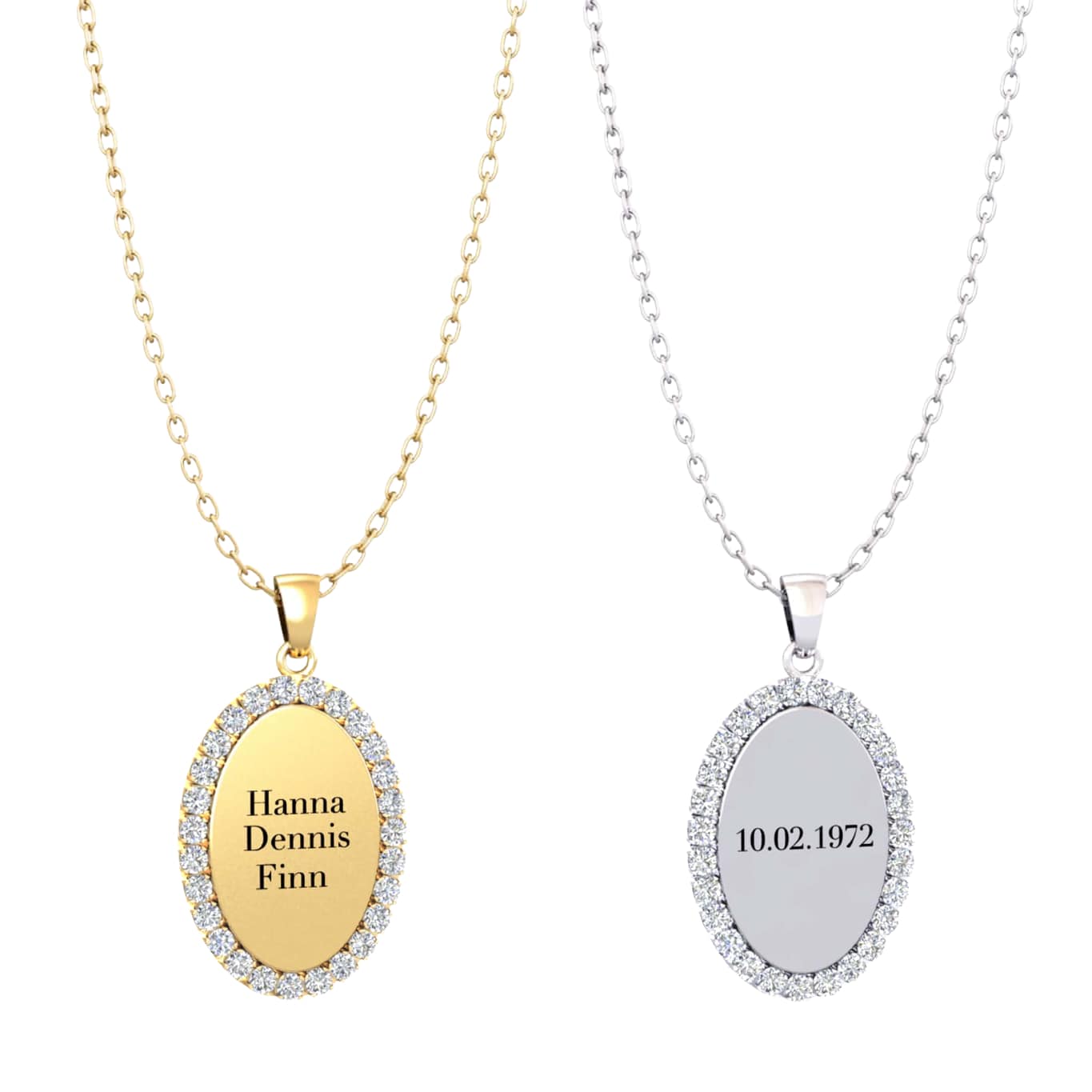 Gravierbare Zirkoniakette