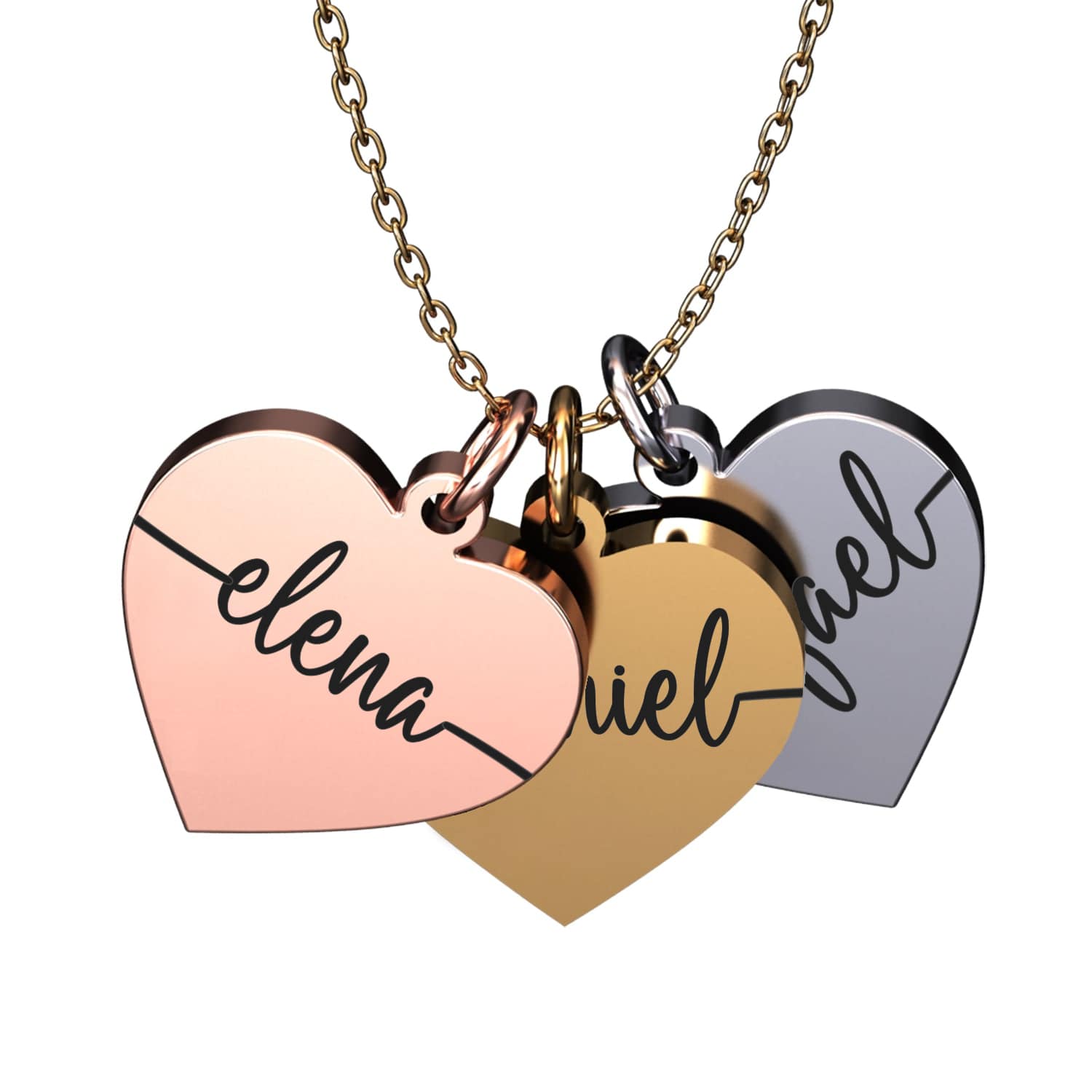 Herzkette mit Name