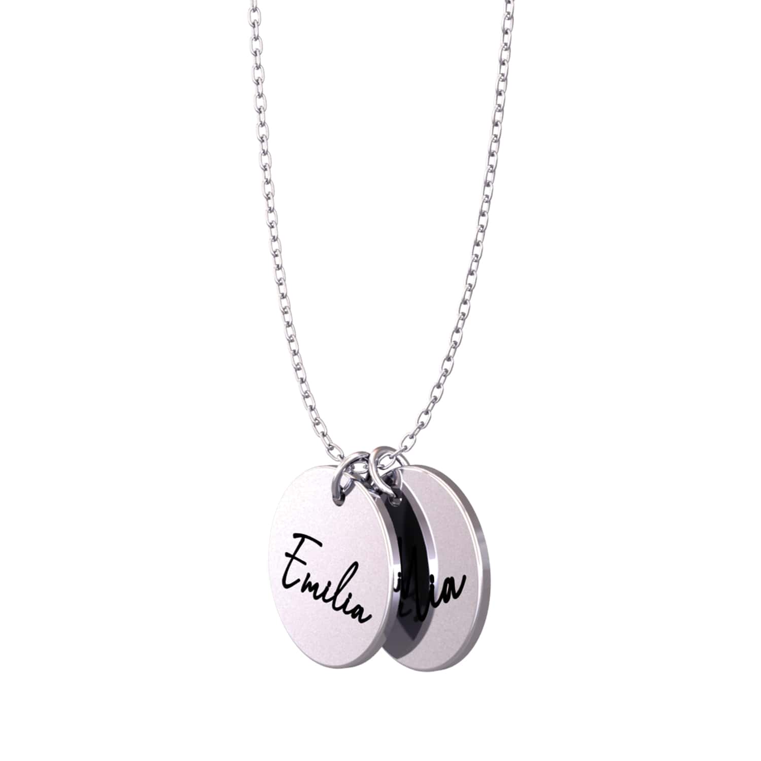 Disc necklace with text - Engel-Kette