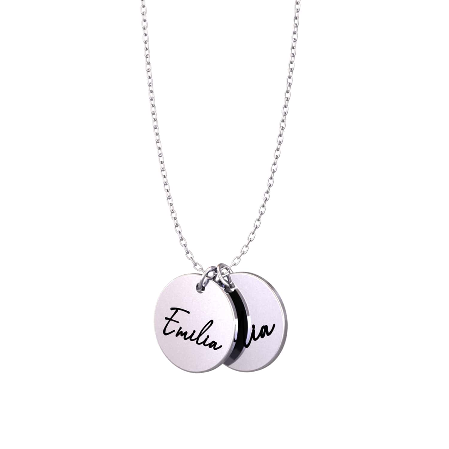 Disc necklace with text - Engel-Kette