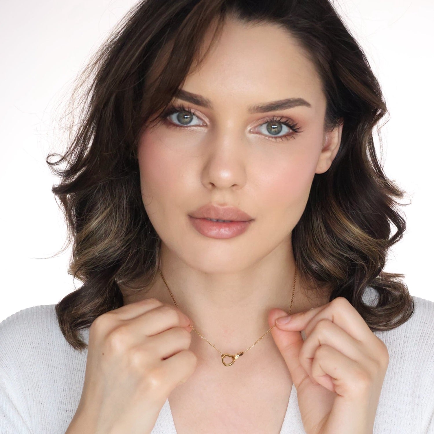 Linked heart necklace - Engel-Kette