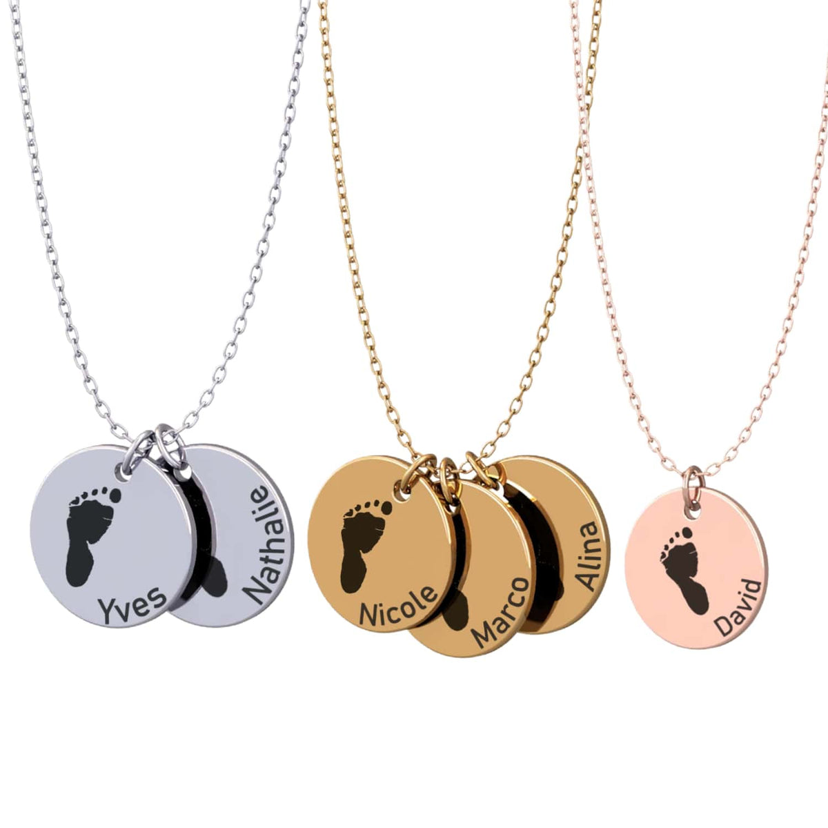 Kette mit Kindernamen als Weihnachtsgeschenk für Mama